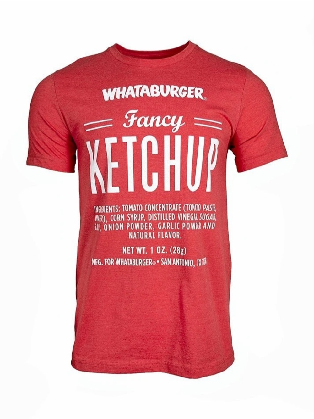 Whataburger Fancy Ketchup Graphic Tee in Red Large